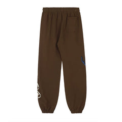 Travis Scott, Hiroshi Fujiwara, Skeleton Lightning Collaboration Waist Pants, High Street Hip Hop Sports Casual Loose Leg Tights
