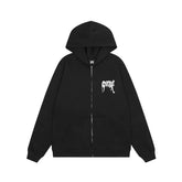 Revenge Autumn Winter Heavyweight Fleece Zip Up Hoodie