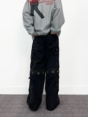 A knife wide-leg workwear jeans