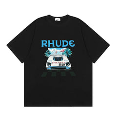 RHUDE High Street Oversized Graphic Pure Cotton T-Shirt