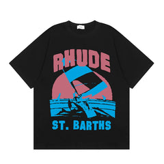 RHUDE High Street Oversized Graphic Pure Cotton T-Shirt