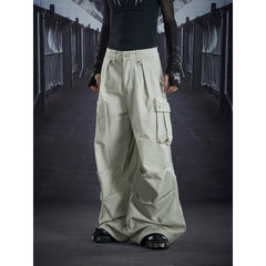 Unmanned island American casual street deconstruction and splicing design with multiple pockets for work pants and casual pants