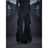 Unmanned island American casual street deconstruction and splicing design with multiple pockets for work pants and casual pants