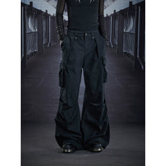 Unmanned island American casual street deconstruction and splicing design with multiple pockets for work pants and casual pants