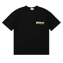 RHUDE Minimalist Small Logo Pure Cotton Summer Tee