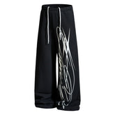 Aknife American-style street hip-hop wide-leg pants