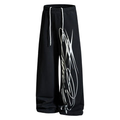 Aknife American-style street hip-hop wide-leg pants