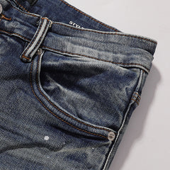 Purple Brand Men Slim Fit Ripped Denim Jeans