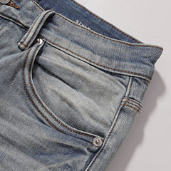 Purple Brand Men Flare Leg Denim Streetwear Jeans