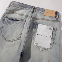 Purple Brand Men Flare Leg Denim Streetwear Jeans