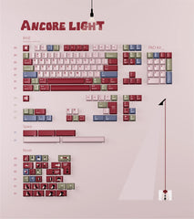 Monument Valley, ANCORE LIGHT themed personalized keycap set, soft gloss metallic pink factory high sublimation process keycaps, fully supplemented