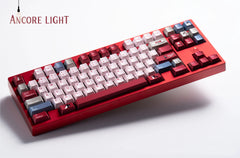 Monument Valley, ANCORE LIGHT themed personalized keycap set, soft gloss metallic pink factory high sublimation process keycaps, fully supplemented
