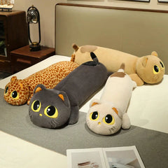 Kawaii Long Snuggly Cat Plush Family