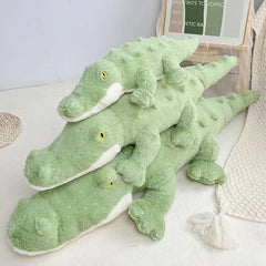 Soft Fluffy Green Crocodile Plush Toy