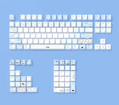 miff theme, PBT material personalized keycap set, cute anime cultural creative decoration keycap set, compatible with 61/64/68/75/84/87/104 mechanical keyboard