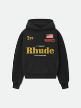 RHUDE American Vintage Letter Print Loose Hooded Sweatshirt