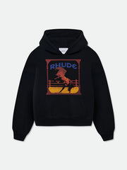 RHUDE American Vintage Letter Print Loose Hooded Sweatshirt
