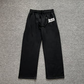 Broken Planet print straight-leg casual pants
