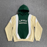 RHUDE Vintage Color Block Fleece Lined Winter Hoodie