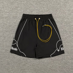 RHUDE American Retro Loose Fit Unisex Sweat Shorts