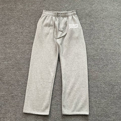 Broken Planet print straight-leg casual pants