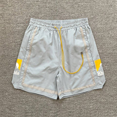 RHUDE Sunset Mountain Graphic Quick Dry Beach Shorts