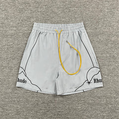 RHUDE American Retro Loose Fit Unisex Sweat Shorts