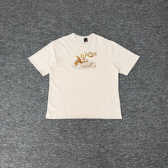 Derschutze Heavy Embroidery Loose Cotton Tee