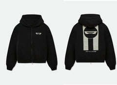 RHUDE American Vintage Letter Print Loose Hooded Sweatshirt