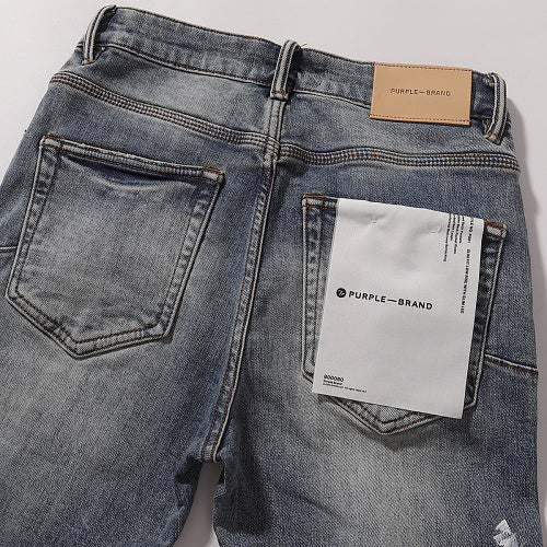 Purple Brand Men Paint Splatter Denim Jeans