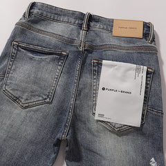 Purple Brand Men Paint Splatter Denim Jeans