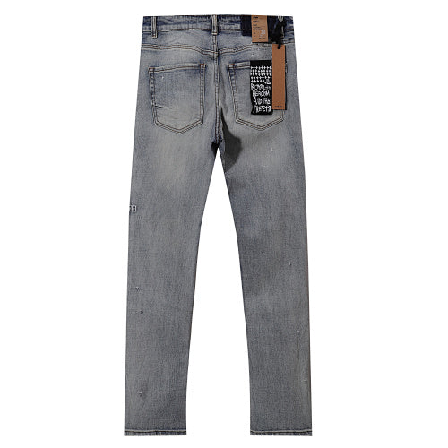 Ksubi Light Mud Wash Faded Slim Denim Jeans