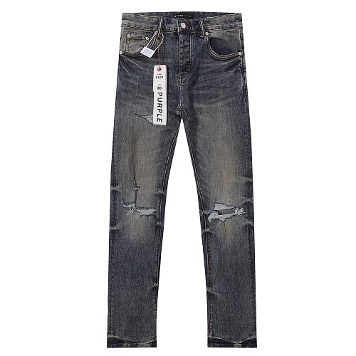 Purple Brand Men's Designer Blue Denim Jeans - Premium