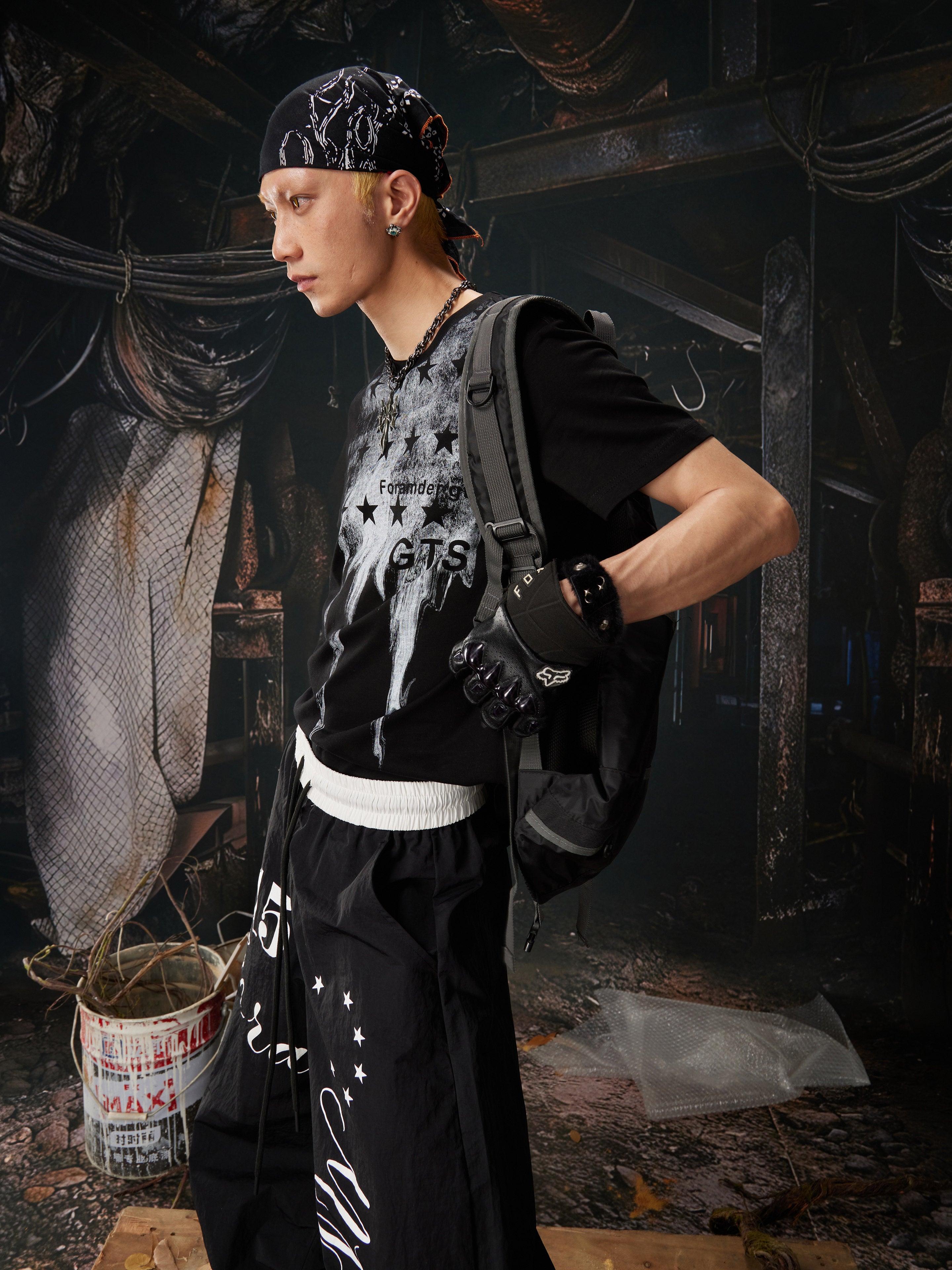 NOMANIAI Jersey short-sleeved printed t-shirt with a fitted design