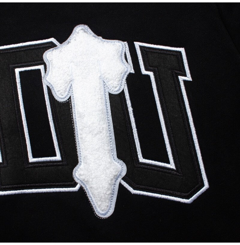 Trapstar Heavy Industry Embroidered Loose Fleece Hooded Shirt