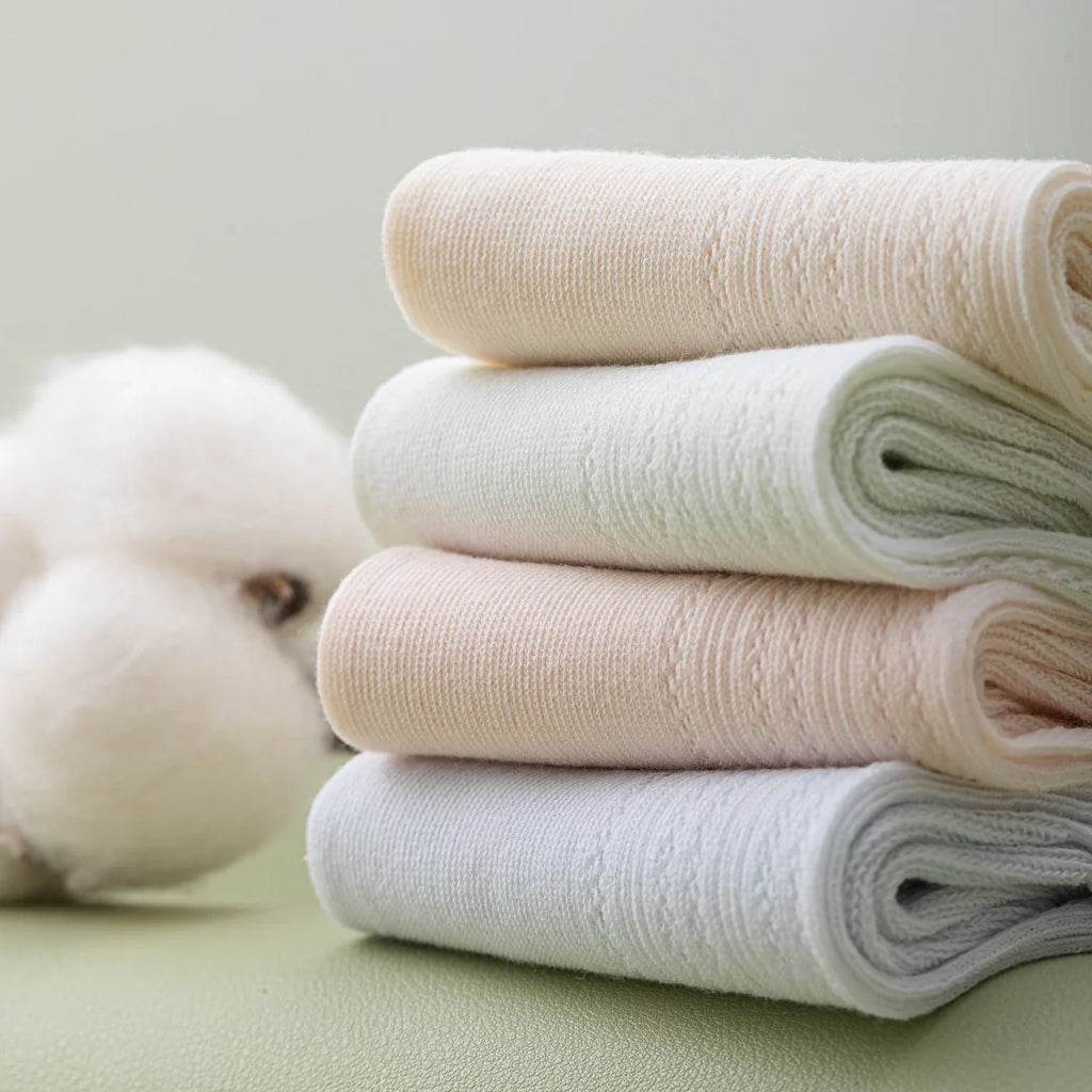 "Breezy Stretch" Ultra-Thin Mesh Quarter Socks