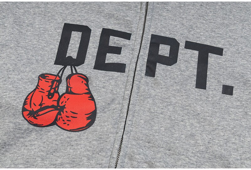 GALLERY DEPT HIP HOP  24FW Boxing Gloves Print Hoodie