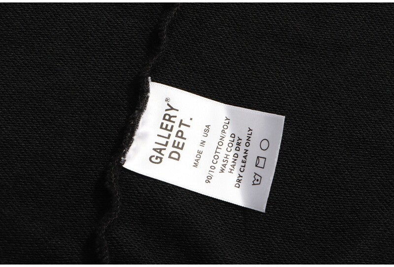 GALLERY DEPT Water Ripple Letterprint Loose Hooded Sweatshirt