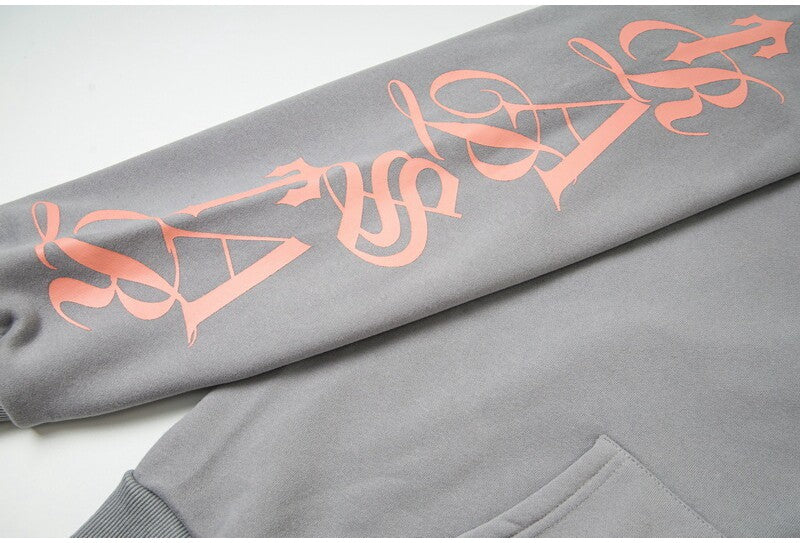 Trapstar Hip-Hop Printed Fleece Hooded Sweatshirt