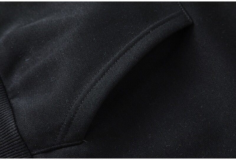 Trapstar Hip Hop Embroidery Color-Contrasting Fleece Sweater Set