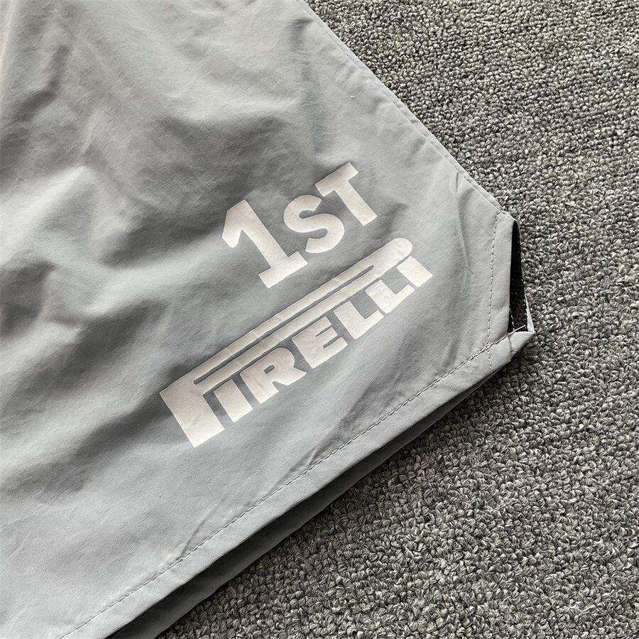 Rhude x Pirelli collaboration summer casual shorts