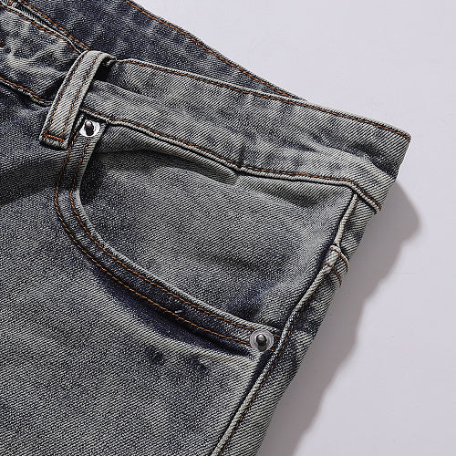 Ksubi Men Knee Distressed Slim Denim Jeans