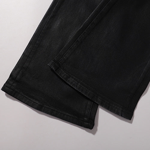 Purple Brand Men Two Tone Black Flare Jeans