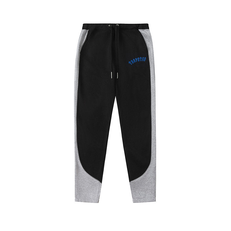 Trapstar Hip Hop Embroidery Color-Contrasting Fleece Sweater Set