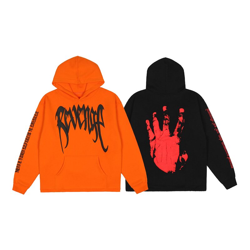 Revenge High Street Puff Print Fleece Hoodie