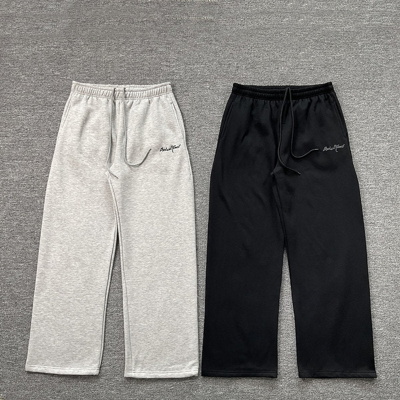 Broken Planet Embroidered Sporty Casual Pants