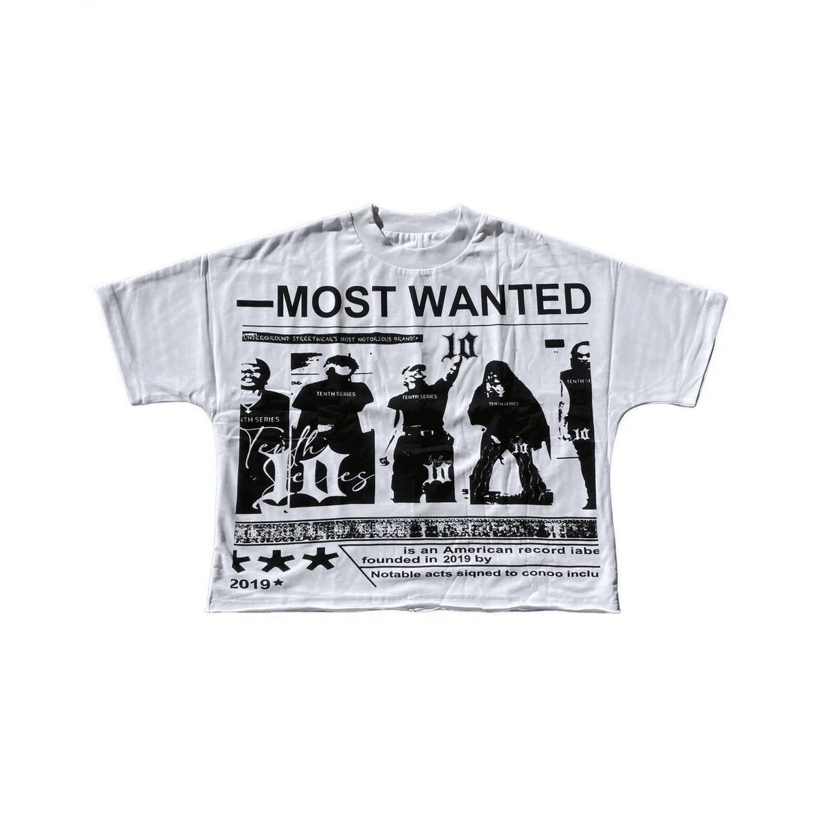 Most Wanted Print Jacke Hip Hop T-Shirt