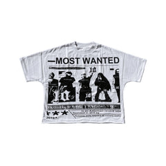 Most Wanted Print Jacke Hip Hop T-Shirt