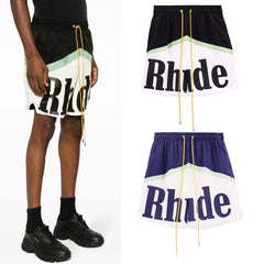 RHUDE Color Block Basketball Quick Dry Summer Shorts
