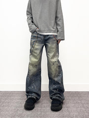 A knife-style inkblot wash for dirty jeans